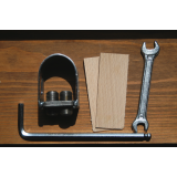 A set for attaching the blade to the snath (ring, Allen key, wrench 8-10, 2 wooden wedges